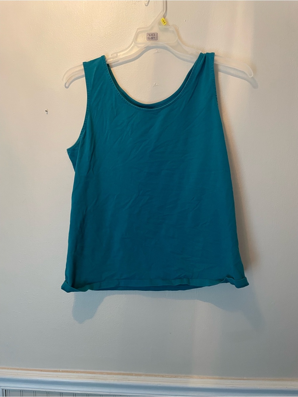 Christopher & Banks Teal Scoop Neck Tank